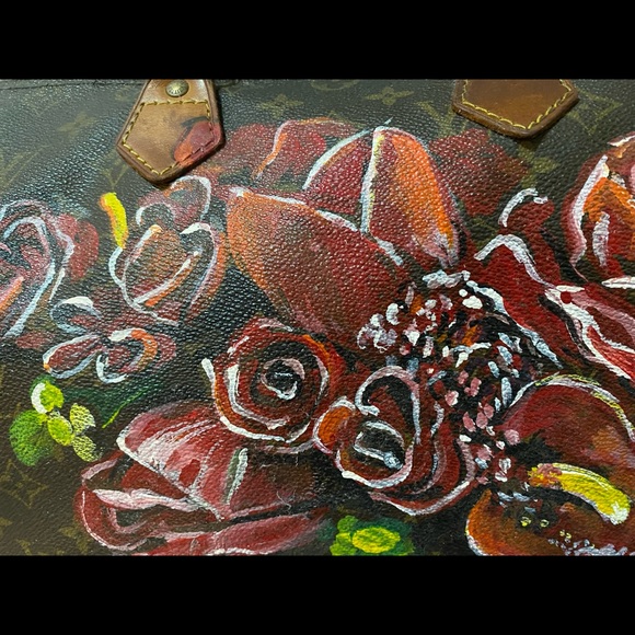 Custom painted Authentic Louis Vuitton Speedy Bag - Picture 2 of 15